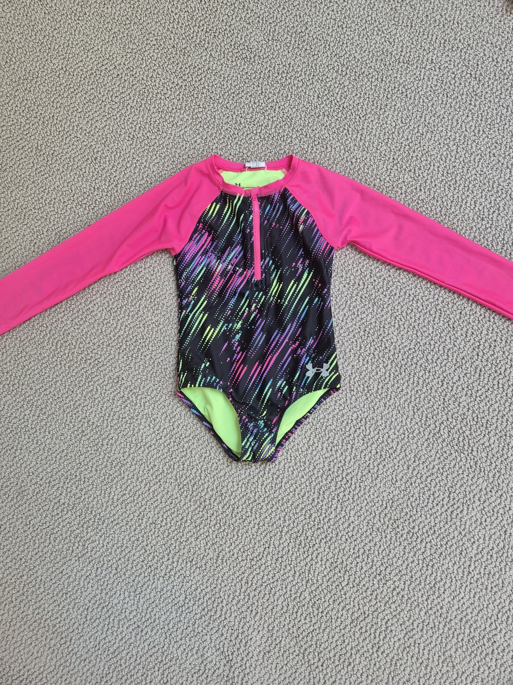 Under Armour Girls Long Sleeve Paddlesuit Swimsuit Size 6T